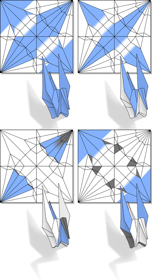 Origami Crane Folding